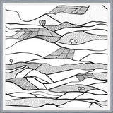Cuadro Monegros, Paisaje en blanco y negro
