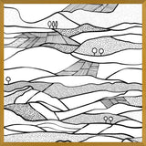 Cuadro Monegros, Paisaje en blanco y negro