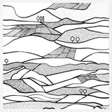 Cuadro Monegros, Paisaje en blanco y negro