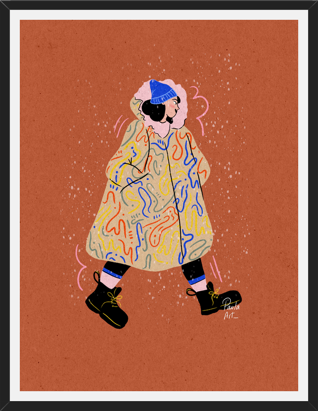 Cuadro Mujer de Invierno