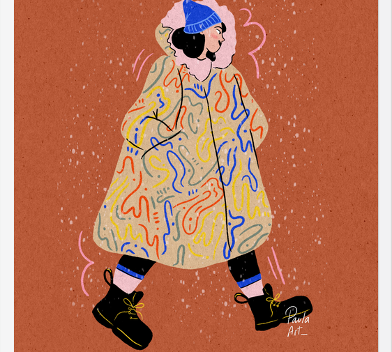 Cuadro Mujer de Invierno