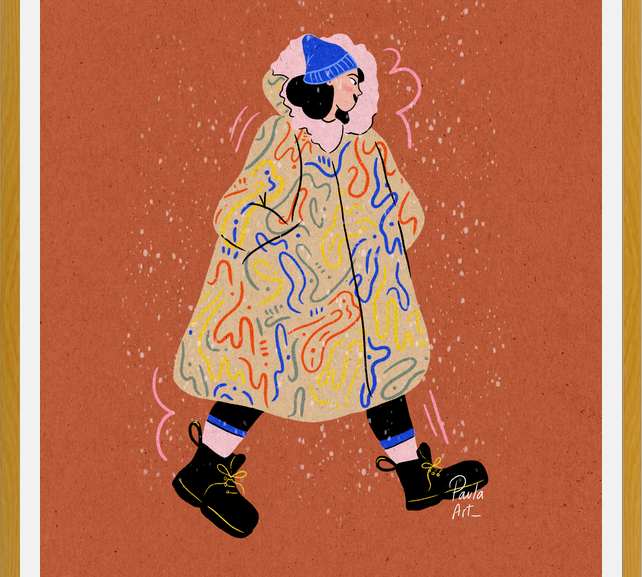 Cuadro Mujer de Invierno