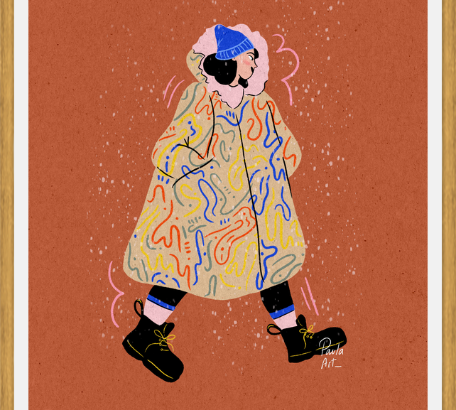 Cuadro Mujer de Invierno