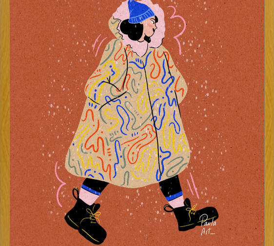 Cuadro Mujer de Invierno
