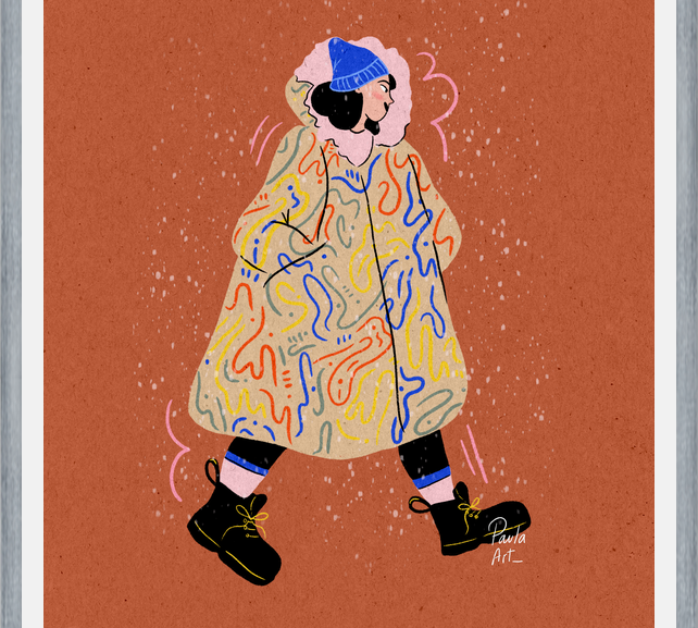 Cuadro Mujer de Invierno
