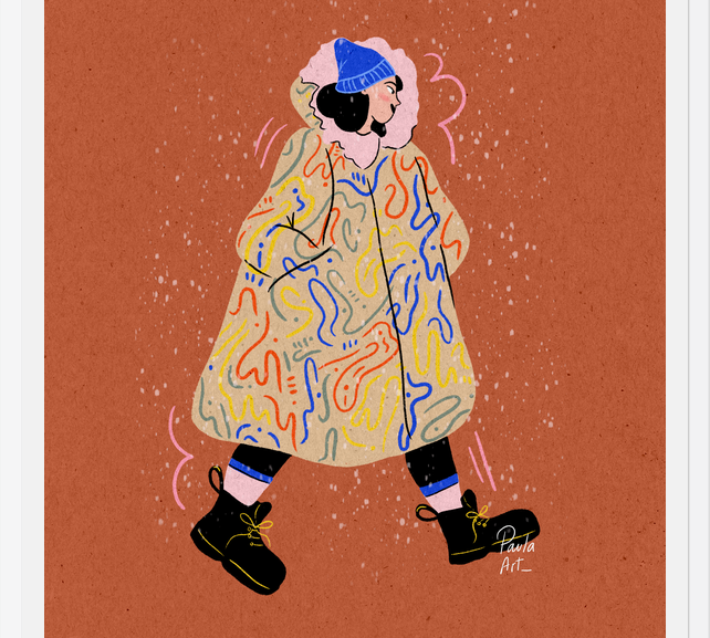 Cuadro Mujer de Invierno