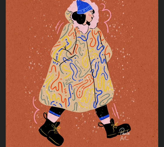 Cuadro Mujer de Invierno