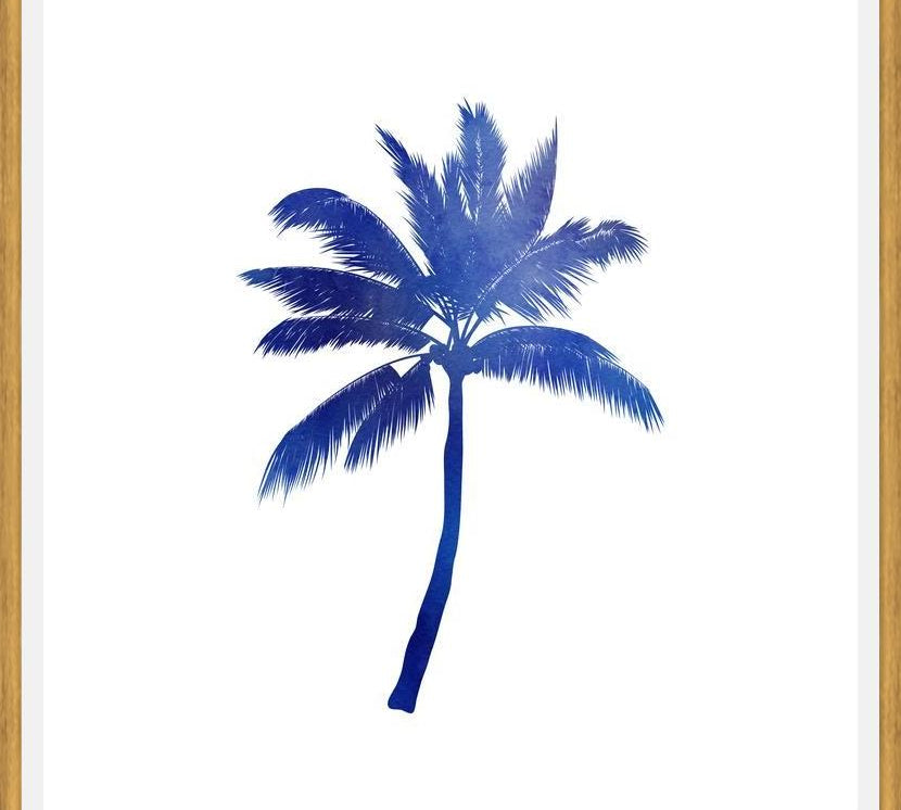 Cuadro Blue Palm Tree III
