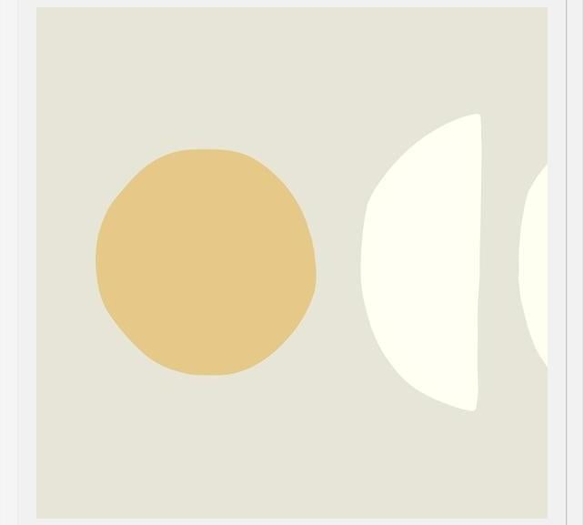 Cuadro Simple shapes in soft tones 2