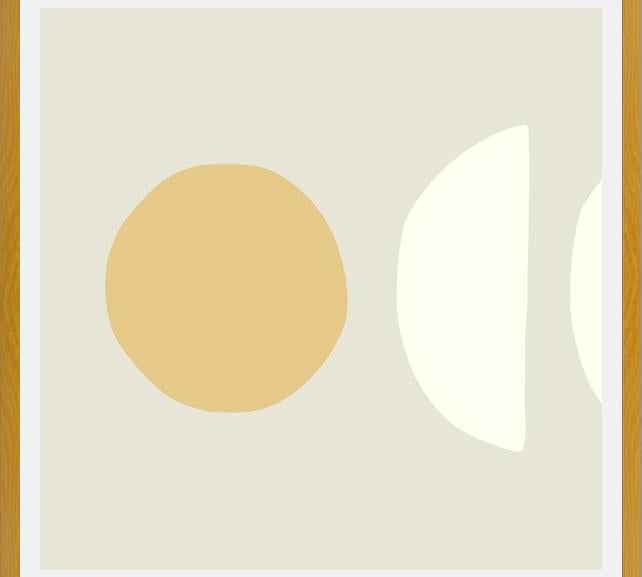 Cuadro Simple shapes in soft tones 2