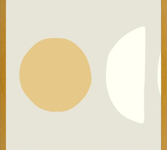 Cuadro Simple shapes in soft tones 2