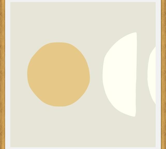 Cuadro Simple shapes in soft tones 2