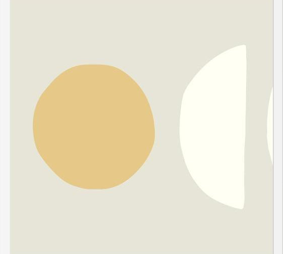 Cuadro Simple shapes in soft tones 2
