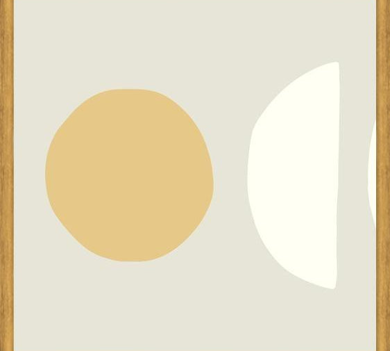 Cuadro Simple shapes in soft tones 2