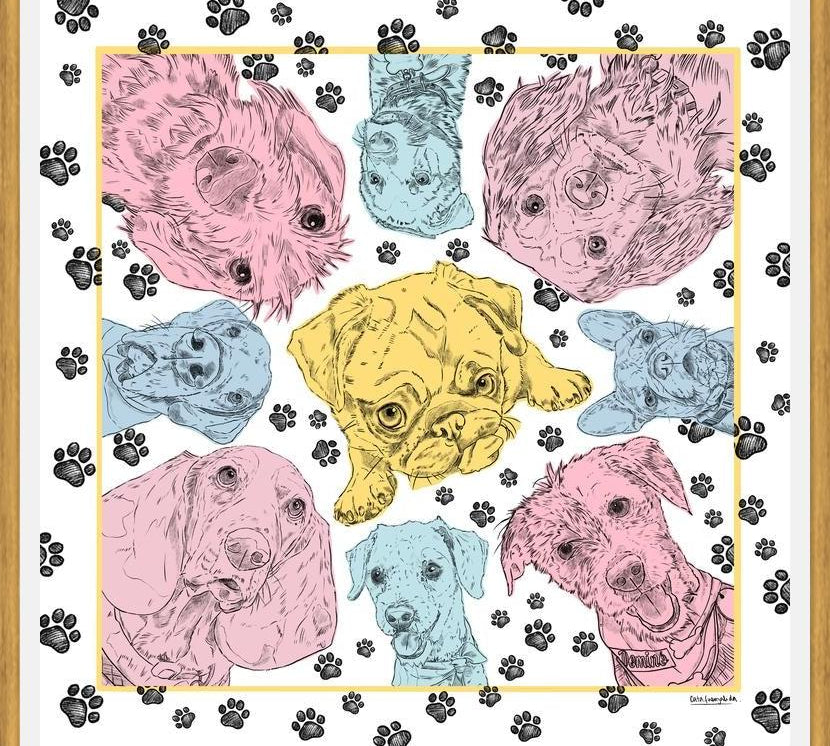 Cuadro Diseño Perros PopArt