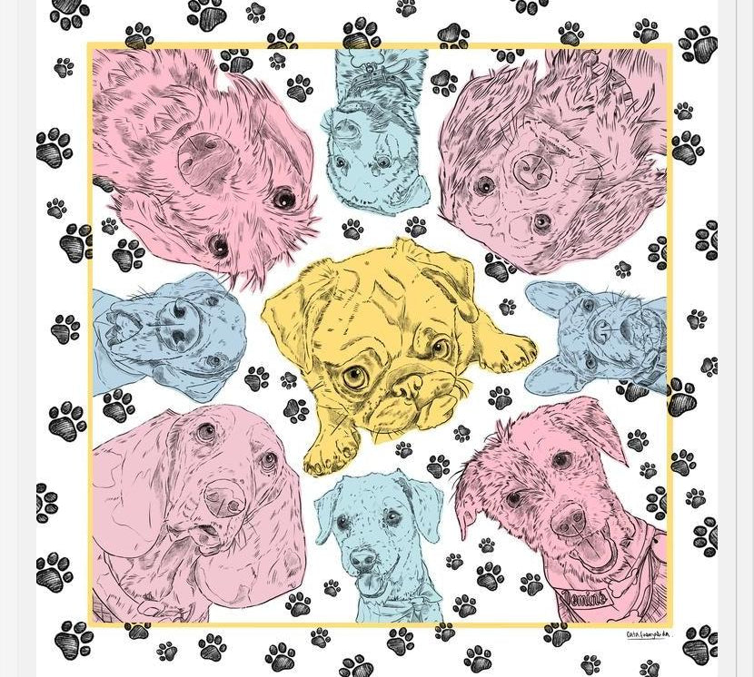 Cuadro Diseño Perros PopArt