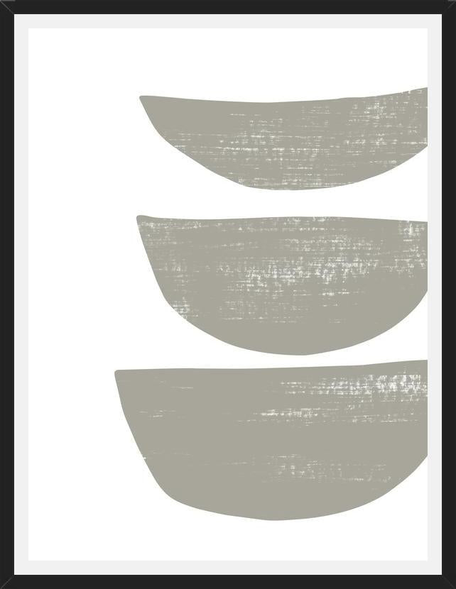 Cuadro Gray scratched shape