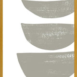 Cuadro Gray scratched shape