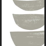 Cuadro Gray scratched shape