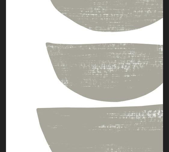 Cuadro Gray scratched shape