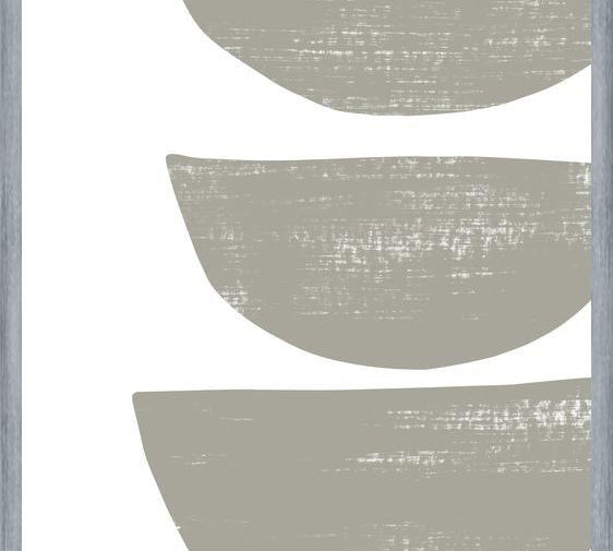Cuadro Gray scratched shape