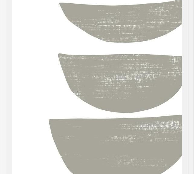 Cuadro Gray scratched shape