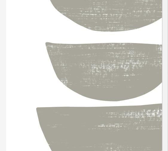 Cuadro Gray scratched shape