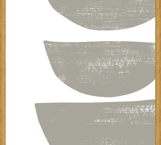 Cuadro Gray scratched shape