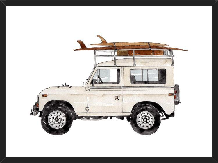 Cuadro Surf Vintage Truck
