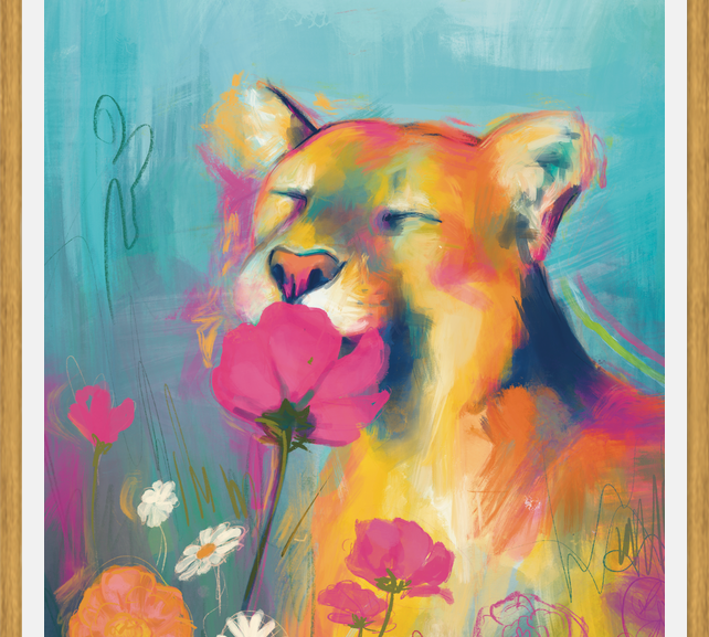 Cuadro Sketch Art Puma