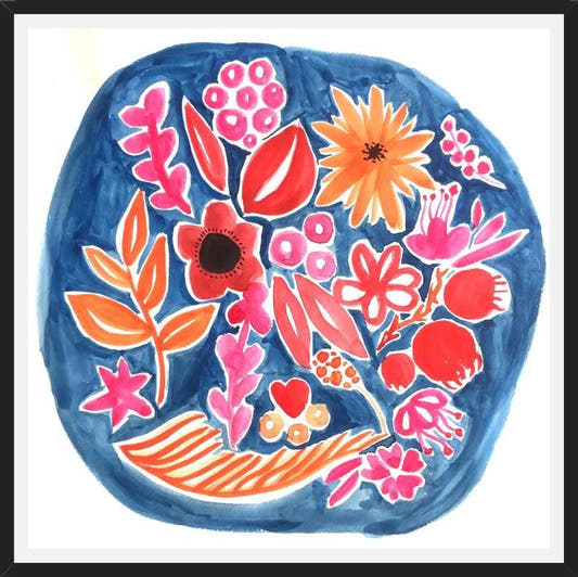 Cuadro Circulo Azul