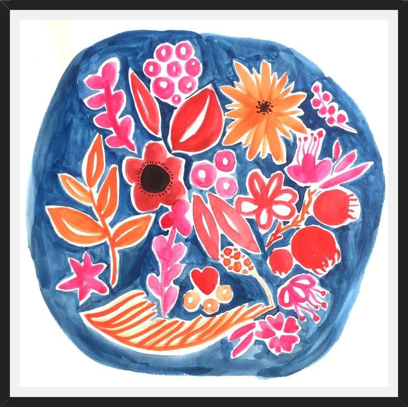 Cuadro Circulo Azul