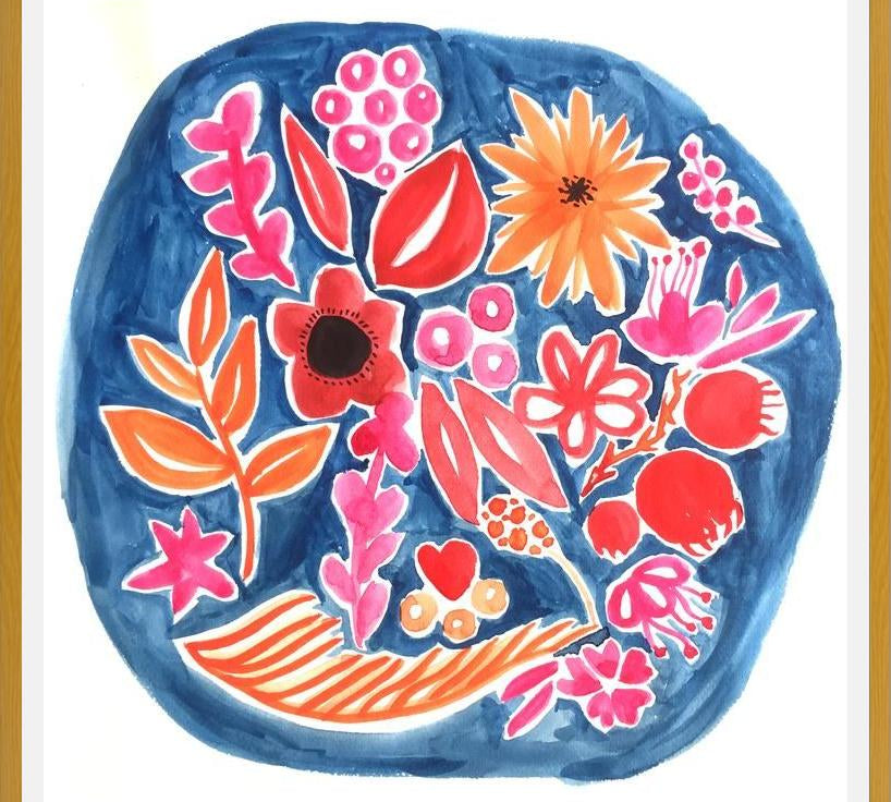 Cuadro Circulo Azul