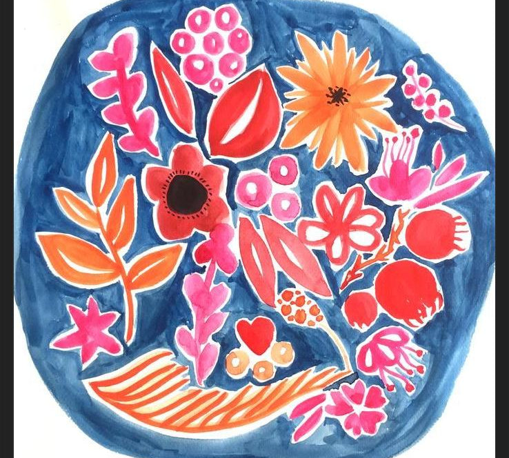Cuadro Circulo Azul