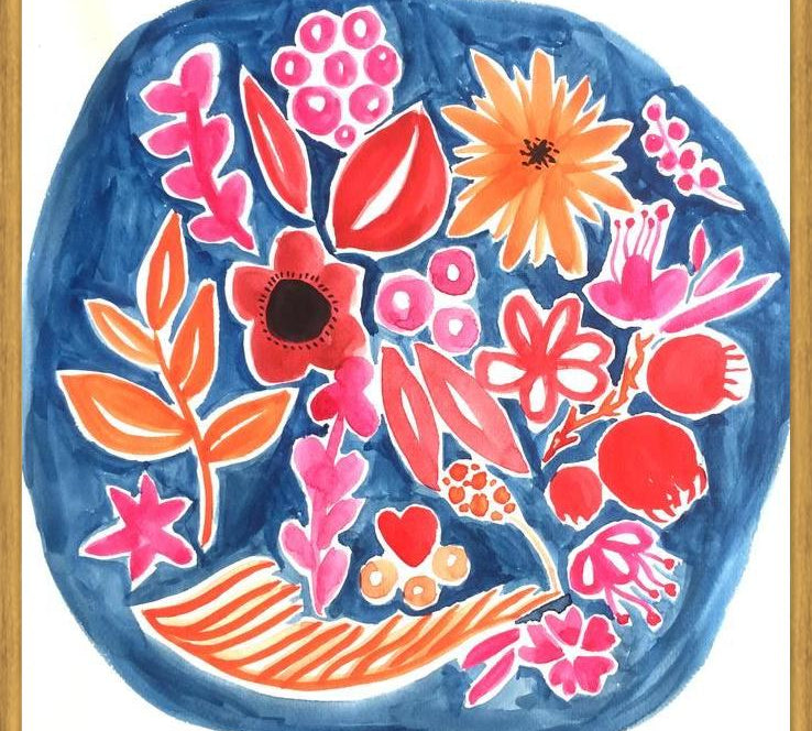 Cuadro Circulo Azul
