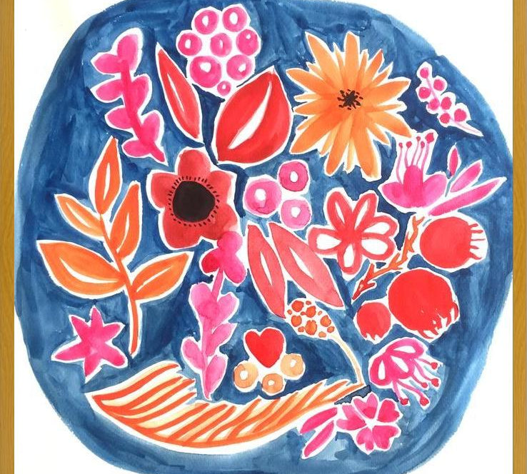 Cuadro Circulo Azul