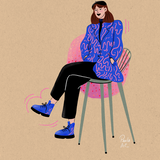 Canvas Mujer Sentada