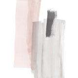 Canvas Brushstrokes in gray and pink III