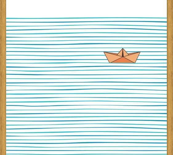 Cuadro El Barco Solitario