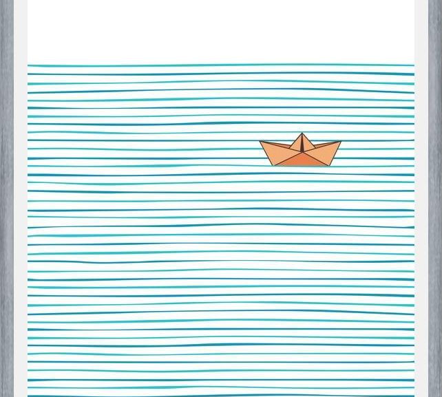 Cuadro El Barco Solitario