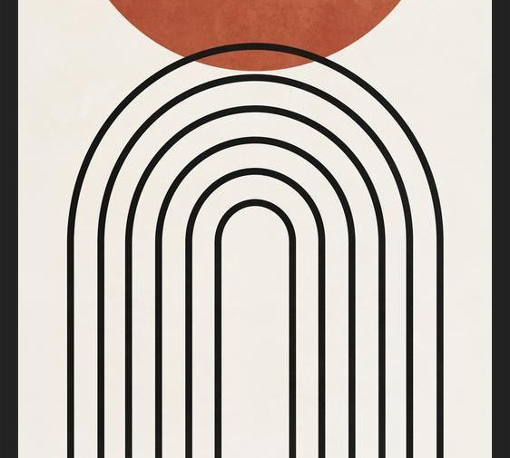 Cuadro Lines, Shapes And colors - v01