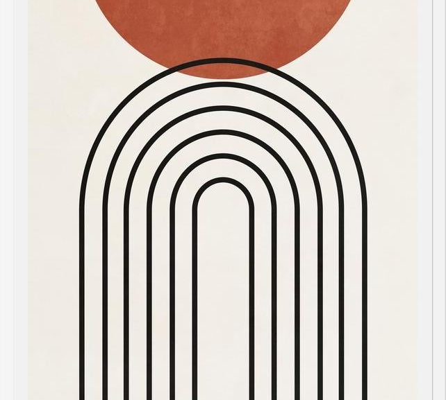 Cuadro Lines, Shapes And colors - v01