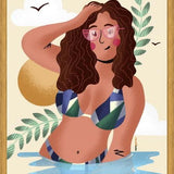 Cuadro Mujer en la Playa 3