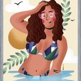 Cuadro Mujer en la Playa 3