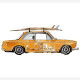 Cuadro Old Yellow BMW 2002 surf car