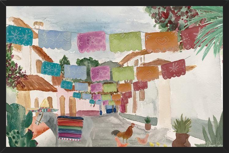 Cuadro Mural Pueblo Mexicano