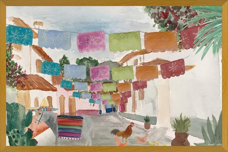 Cuadro Mural Pueblo Mexicano