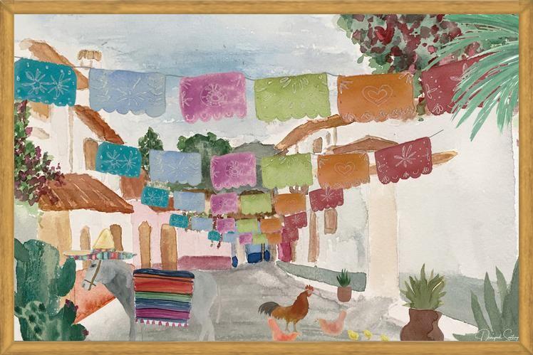 Cuadro Mural Pueblo Mexicano