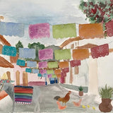 Canvas Mural Pueblo Mexicano