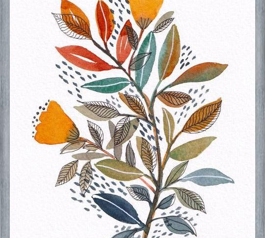 Cuadro Modern watercolor botanicals 2